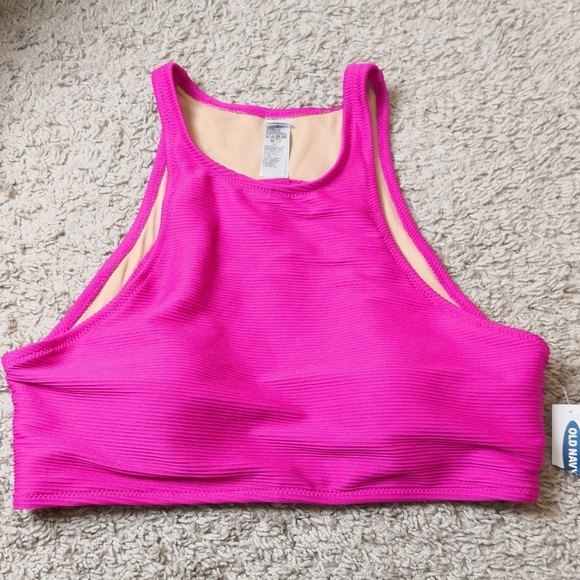 Old Navy Tops - New Old navy Women sport  Bra bathing suit Bra  padding insert Sz L